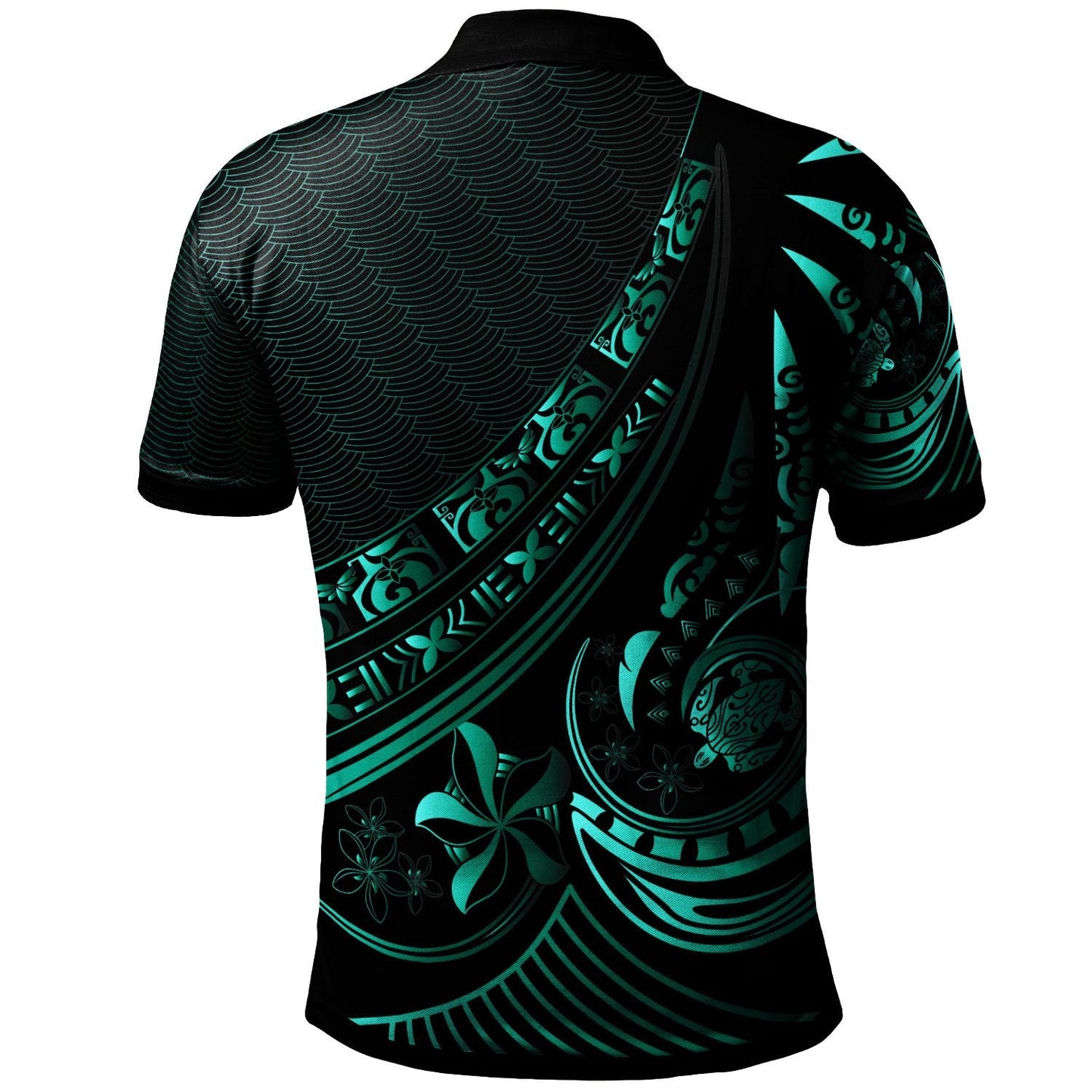 Papua Polo Shirt - The Flow Of The Ocean Green