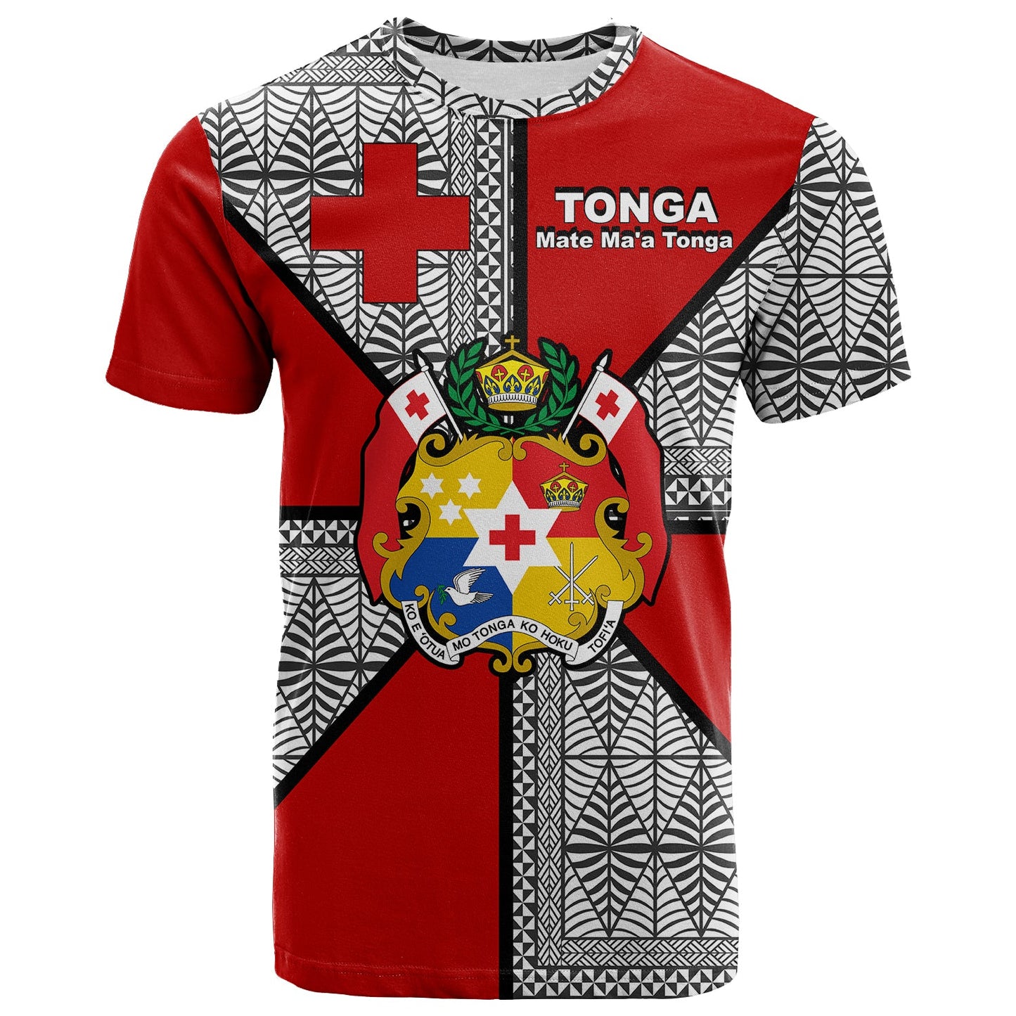 Mate Ma'A Tonga - T Shirt Tongan Patterns -