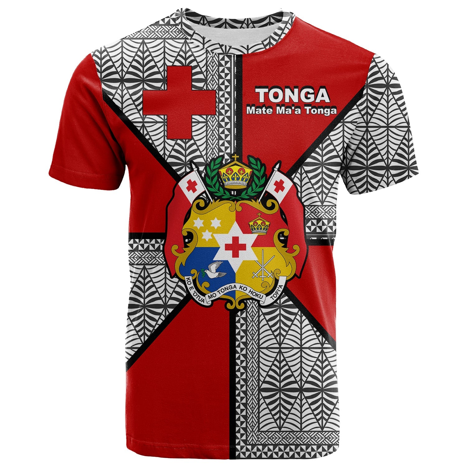 Mate Ma'A Tonga - T Shirt Tongan Patterns -