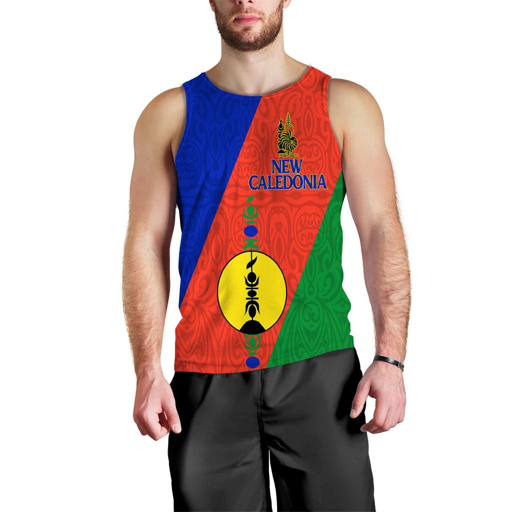 New Caledonia Men Tank Top Flag Style