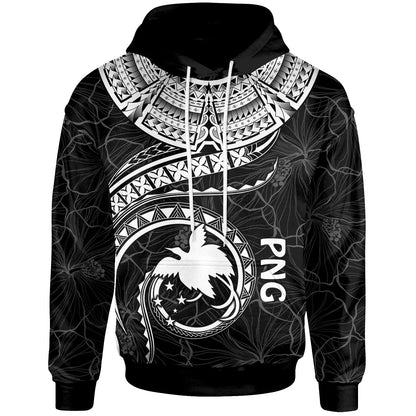 Papua New Guinea Polynesian Hoodie Papua New Guinea Waves White