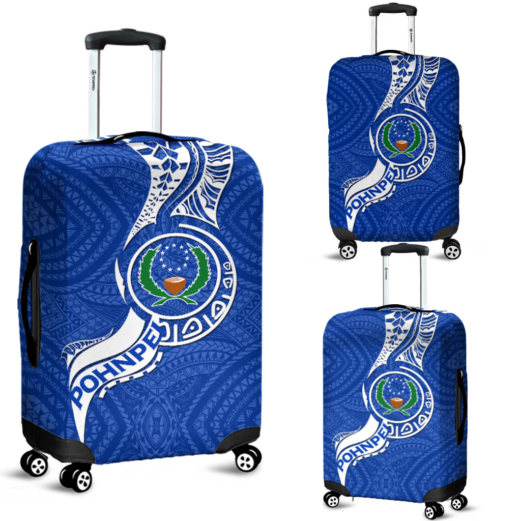 Pohnpei Luggage Covers Micronesia Pride Blue