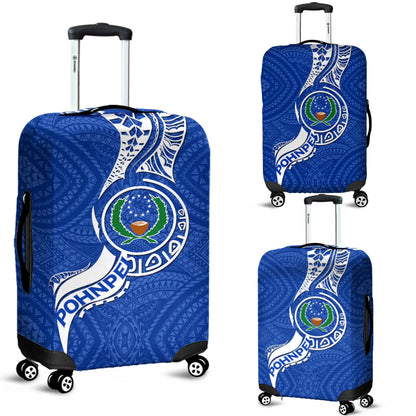Pohnpei Luggage Covers Micronesia Pride Blue