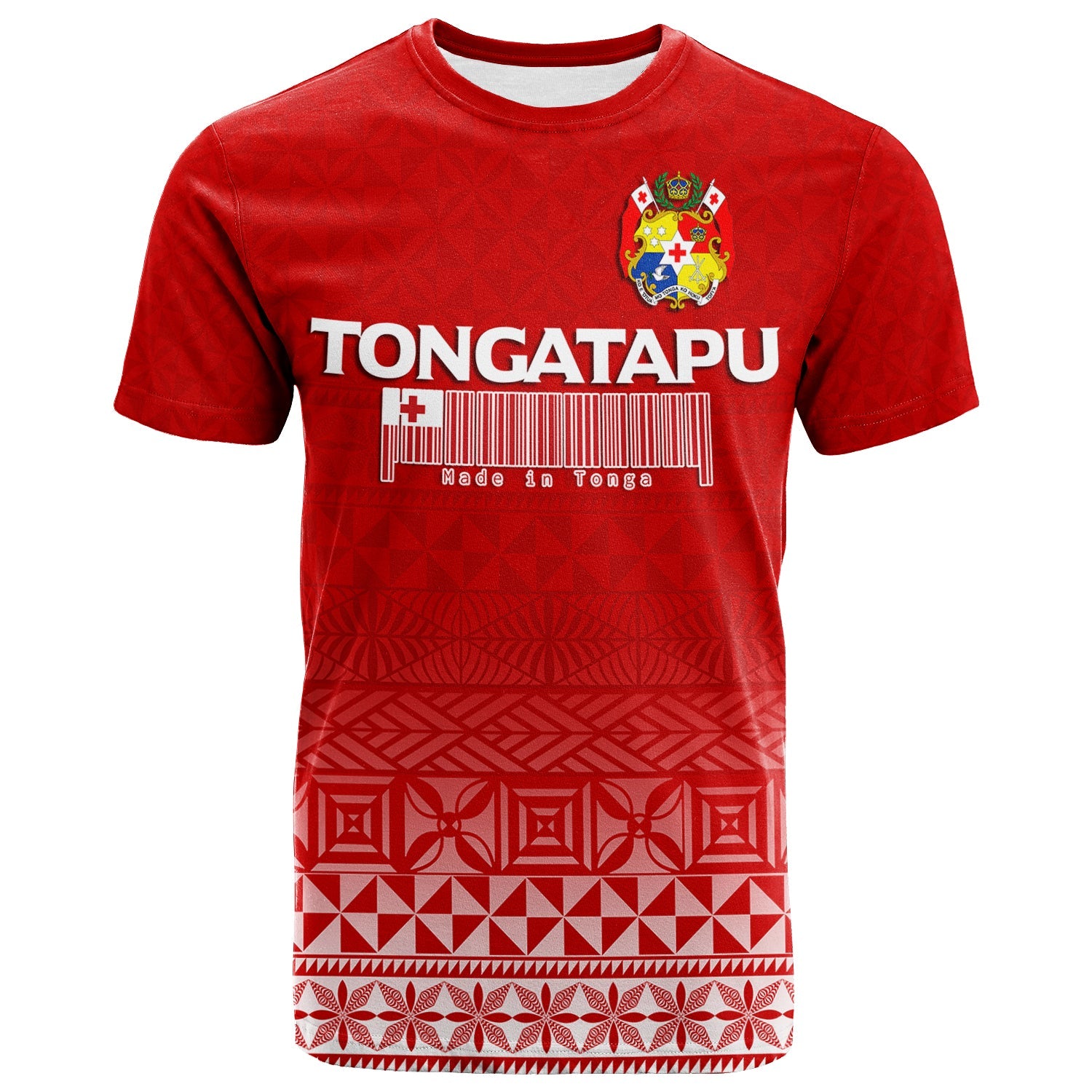 Tonga Tongatapu T - Shirt - Tongan Pattern Printed Shirt