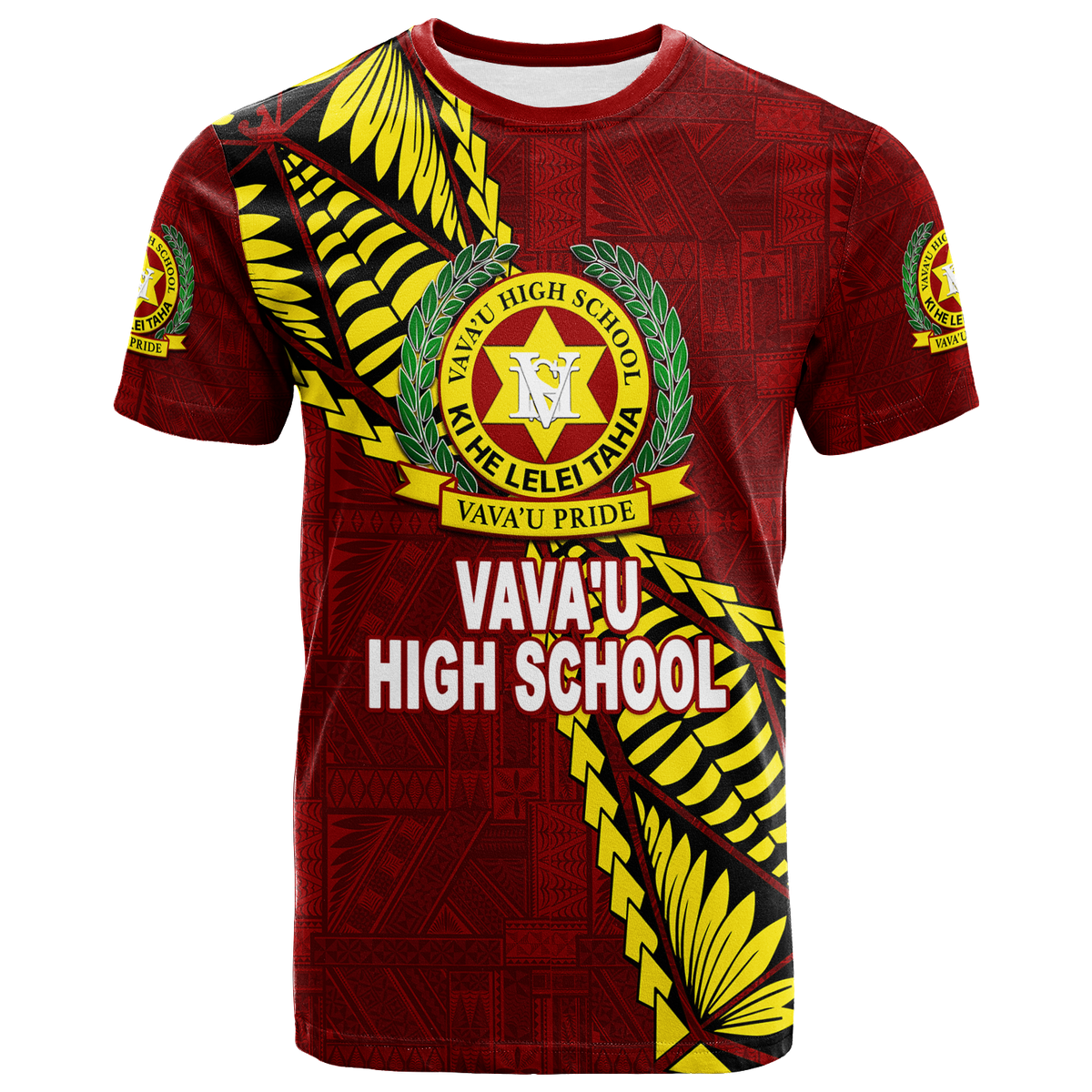 Tonga Vava'U High School Tongan Patterns T - Shirt -