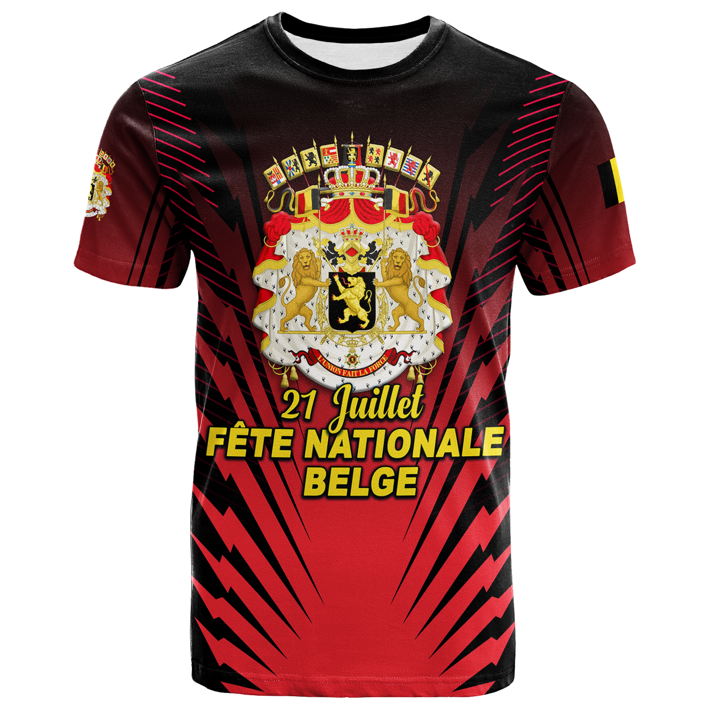 Belgium Independence Day Coat Of Arms T Shirt