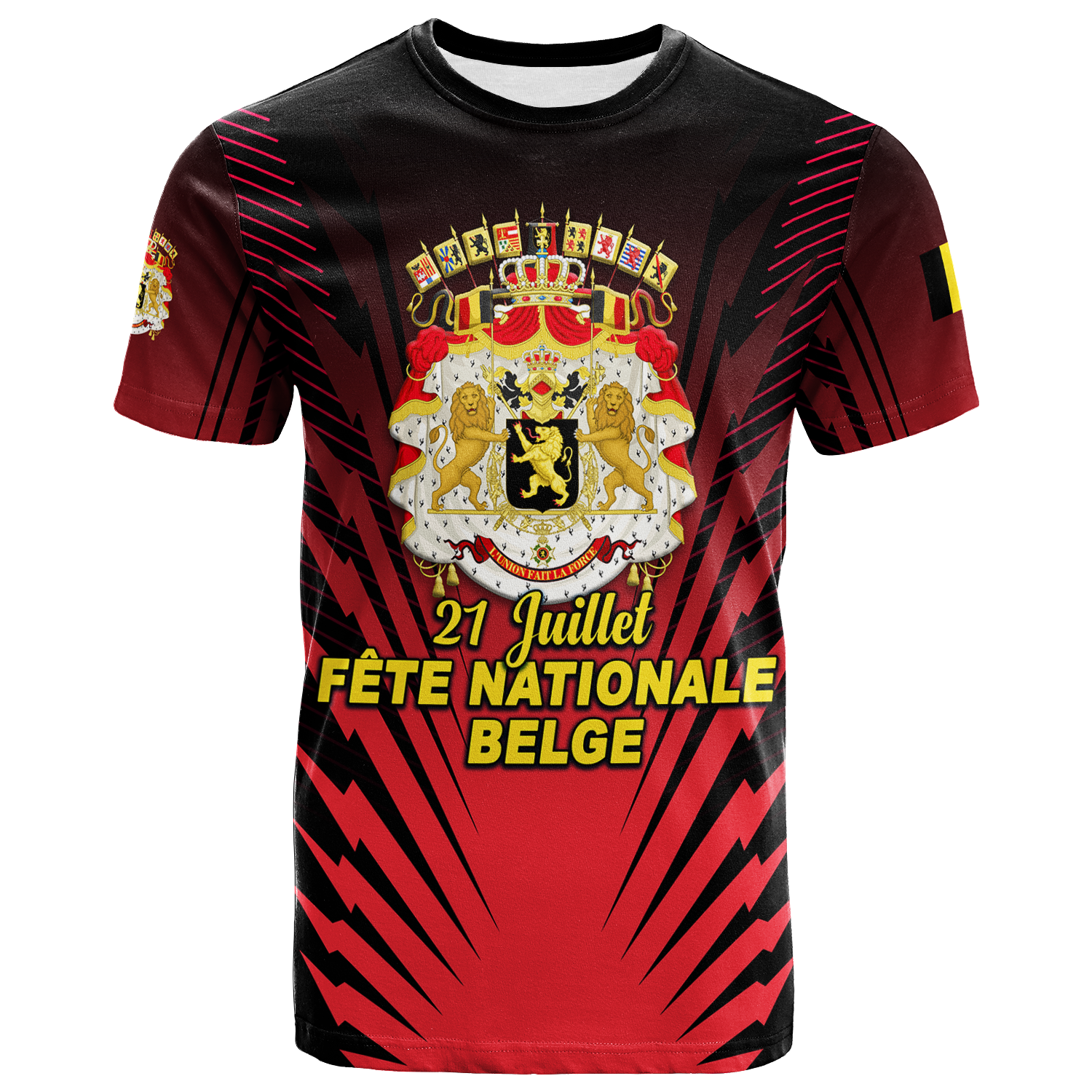 Belgium Independence Day Coat Of Arms T Shirt
