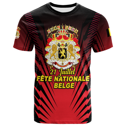 Belgium Independence Day Coat Of Arms T Shirt