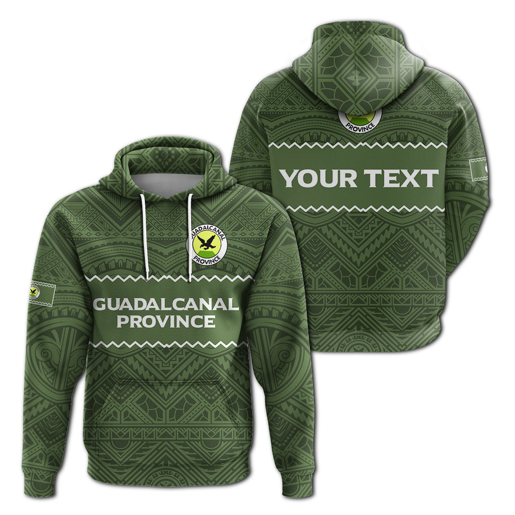 ( Personalised) Solomon Islands Guadalcanal Province Hoodie Tribal Pattern