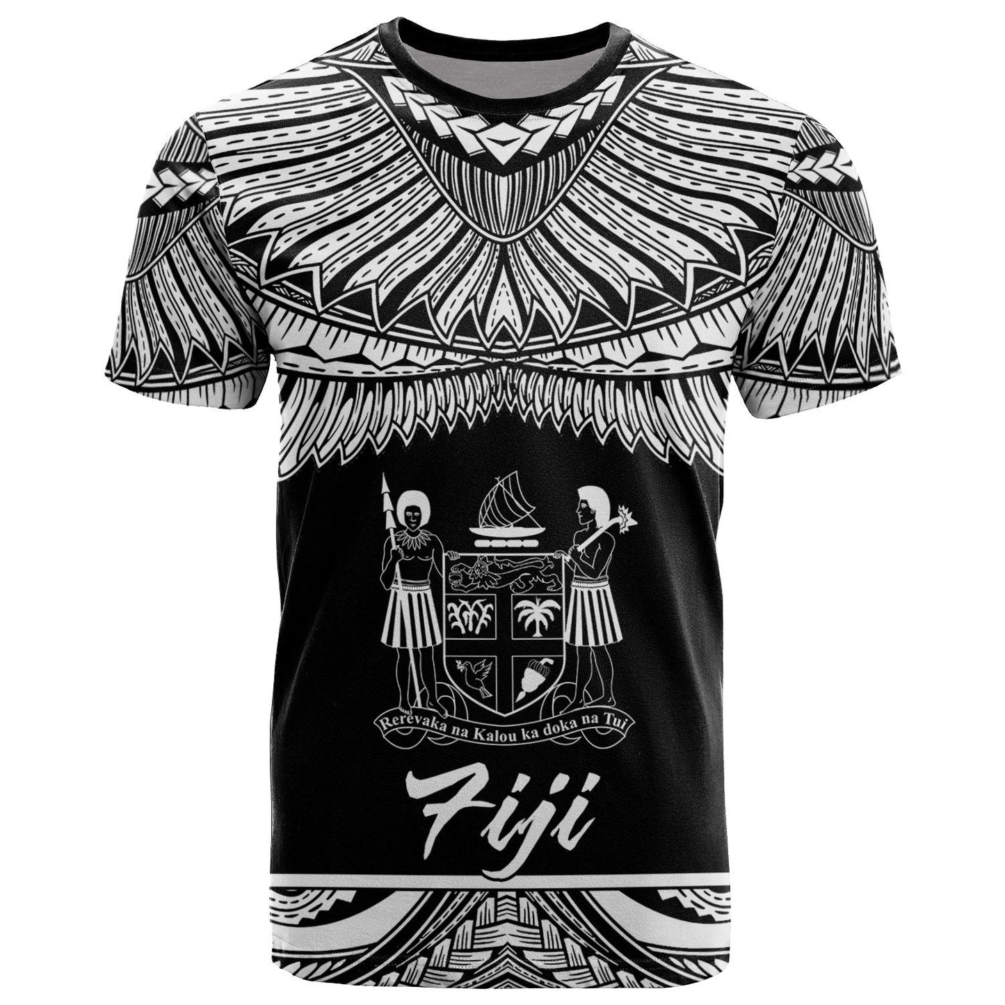Fiji Polynesian T Shirt Fiji Pride White Version