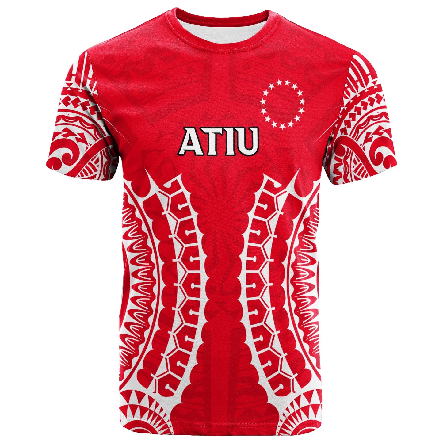 Cook Islands Atiu T Shirt Tribal Pattern 2