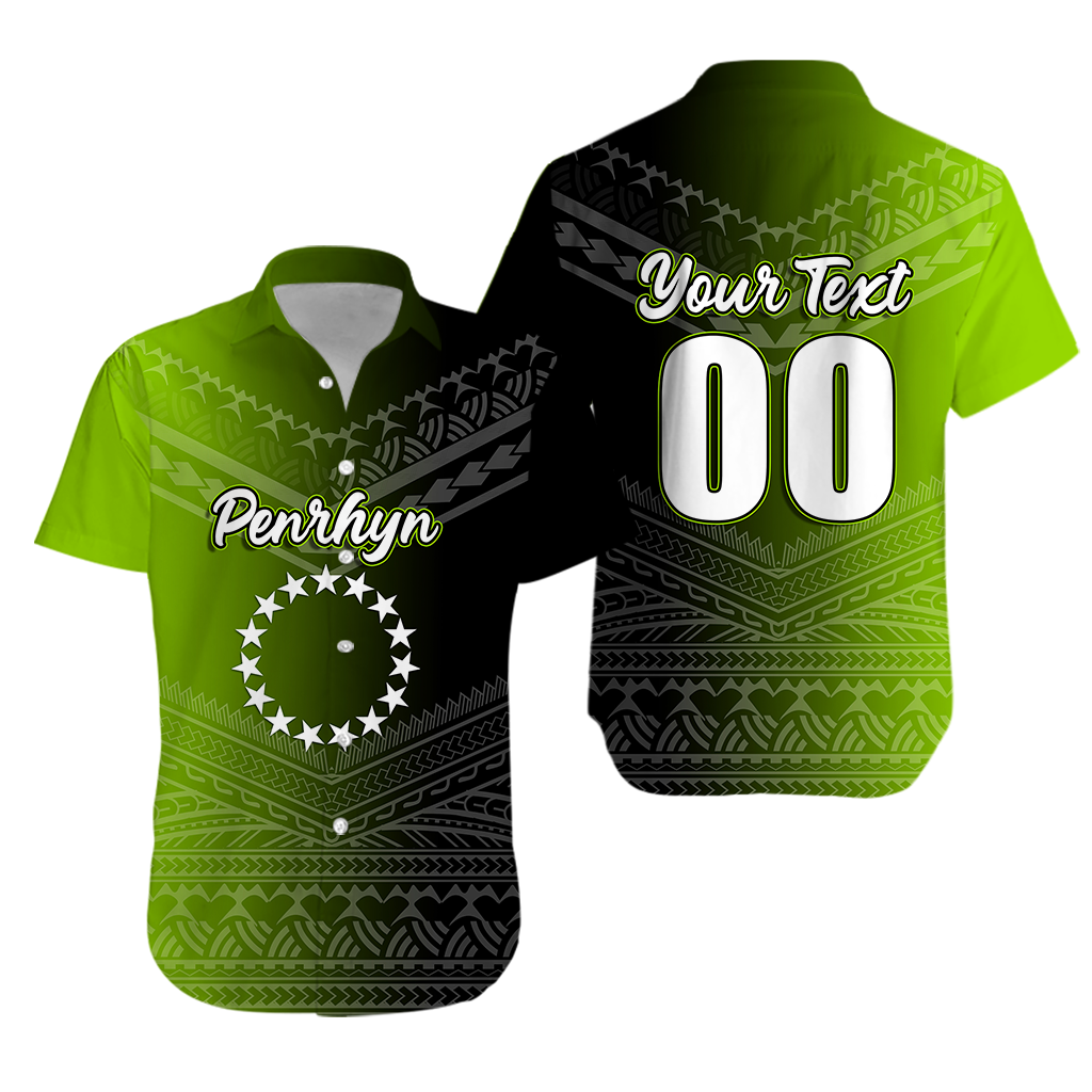 Custom Personalised Penrhyn Cook Islands Pride Hawaiian Shirt -