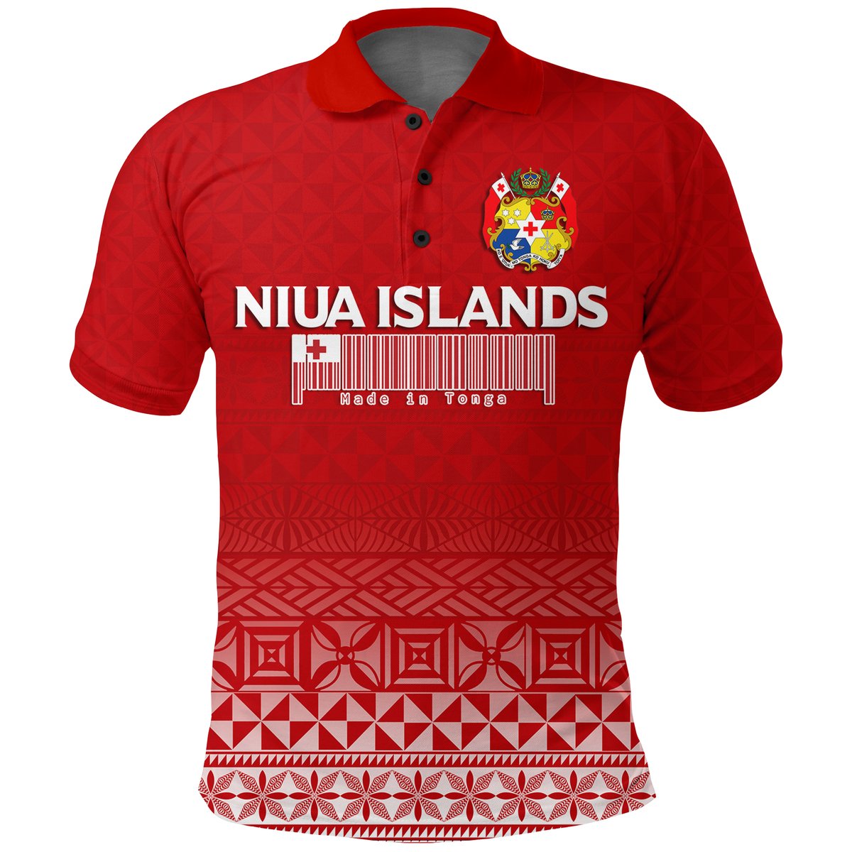Tonga Niua Islands Polo Shirt - Tongan Pattern