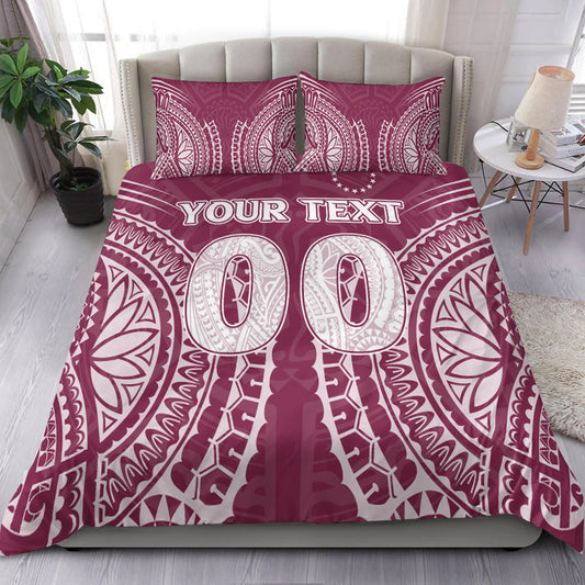 (Custom Personalised) Cook Islands Mangaia Bedding Set Tribal Pattern