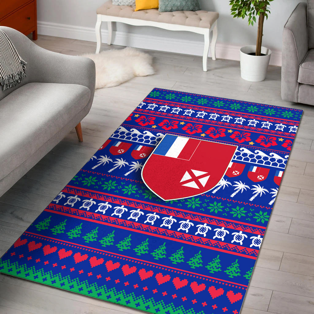 Wallis and Futuna Christmas Area Rug Ugly Christmas