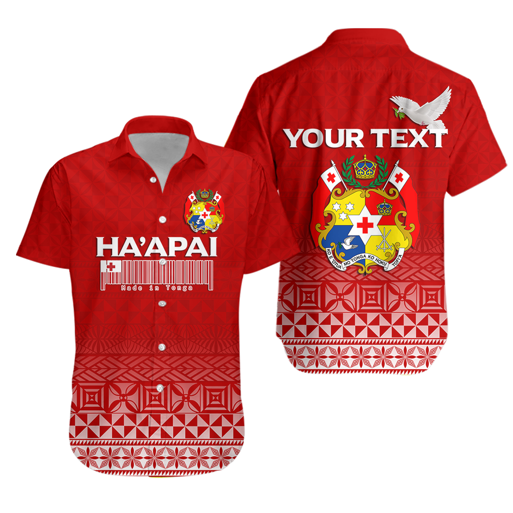 Custom Personalised Tonga Haapai Hawaiian Shirt - Tongan Pattern -