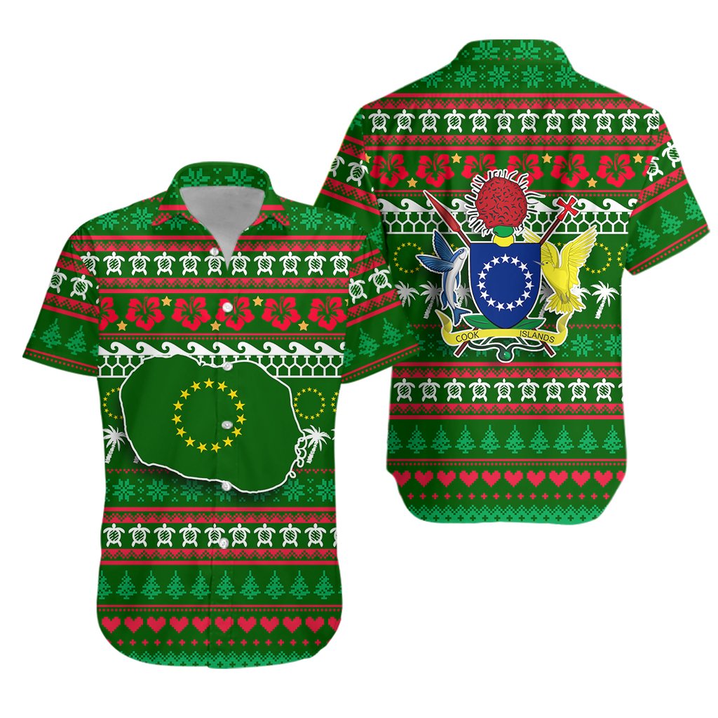 Cook Islands Christmas Hawaiian Shirt - Ugly Christmas -