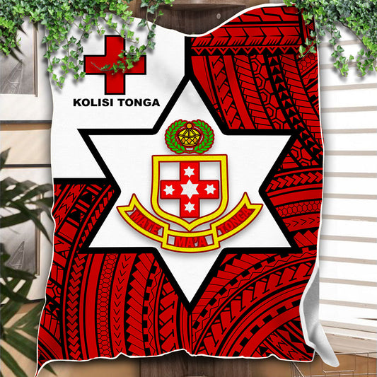Kolisi Tonga Premium Blanket Mate Ma'a Tonga Red Original