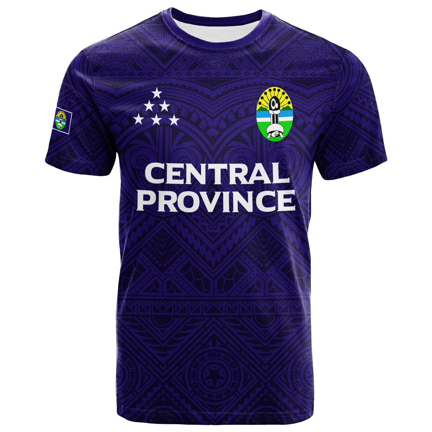 Solomon Islands Central Province T Shirt Tribal Pattern 2