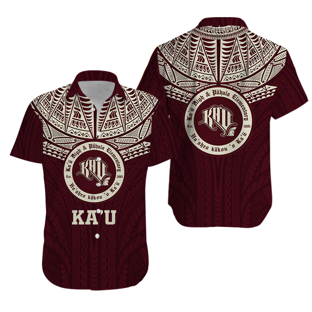 Hawaii Kau High & Pahala Elementary School Pride Hawaiian Shirt -