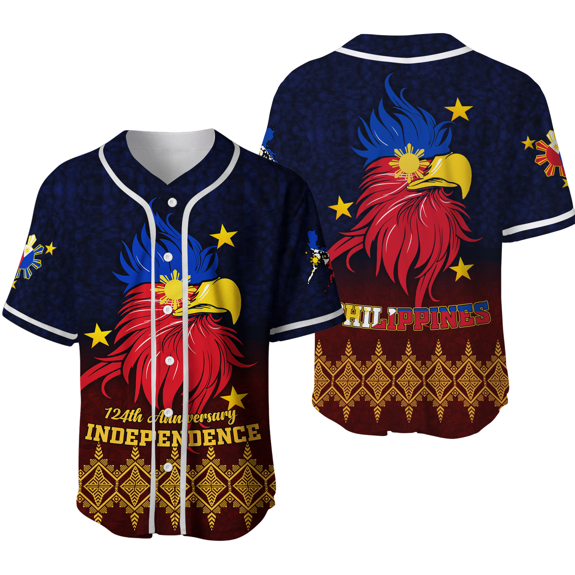 The Philippines Independence Anniversary 124th Years Baseball Jersey