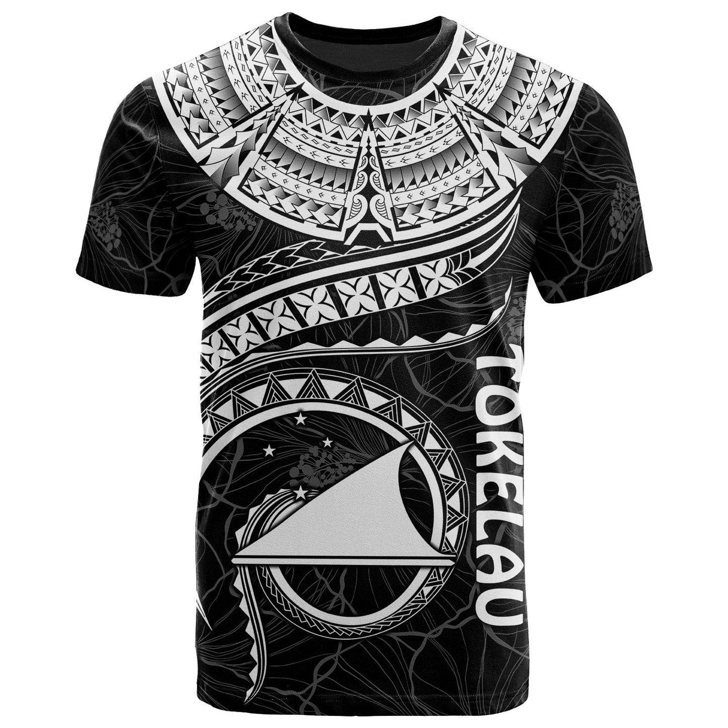 Tokelau Polynesian T Shirt Tokelau Waves White 