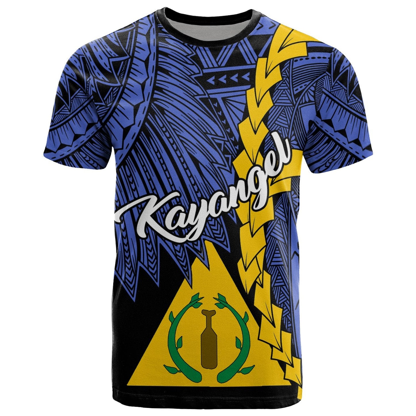 Palau Kayangel Polynesian T Shirt Tribal Wave Tattoo