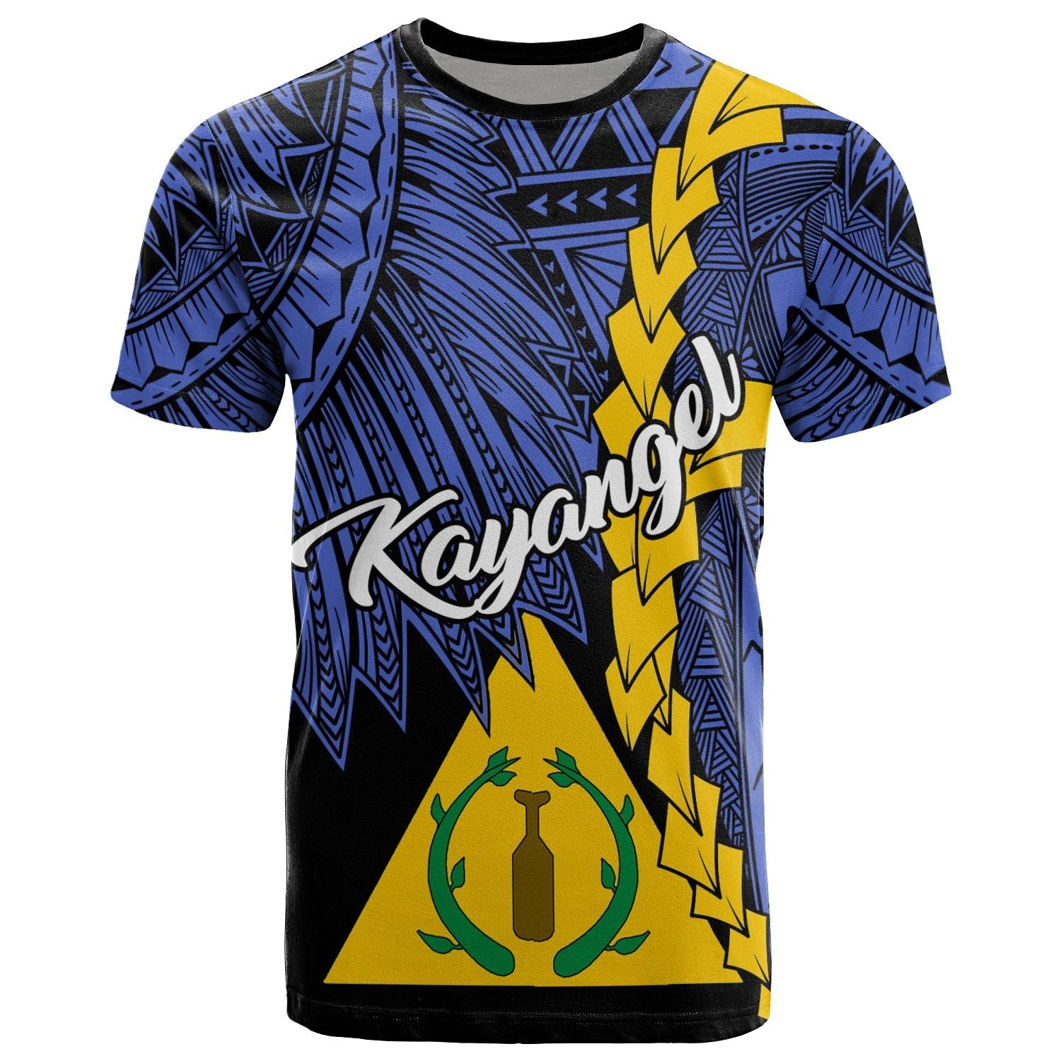 Palau Kayangel Polynesian T Shirt Tribal Wave Tattoo