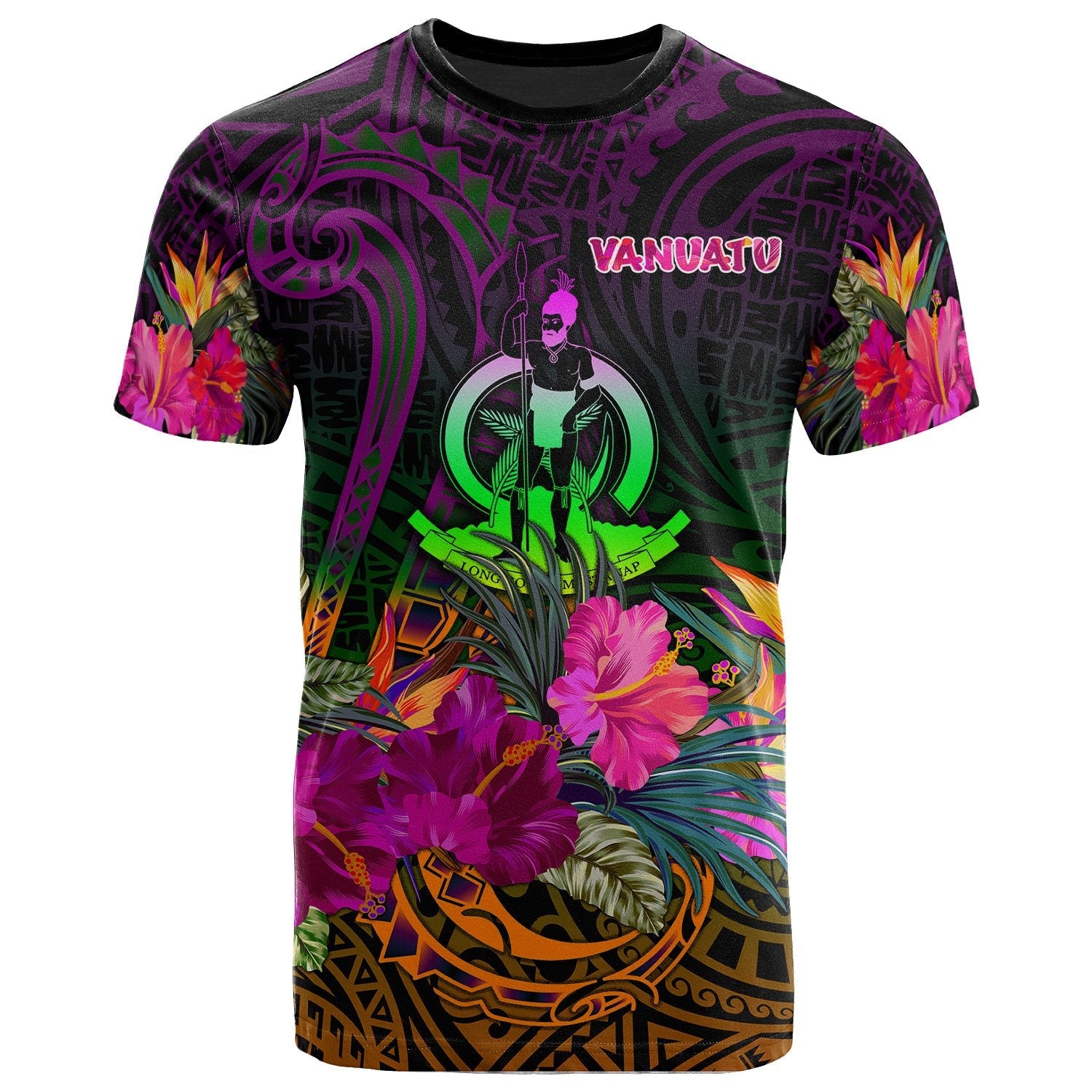 Vanuatu T-Shirt Summer Hibiscus
