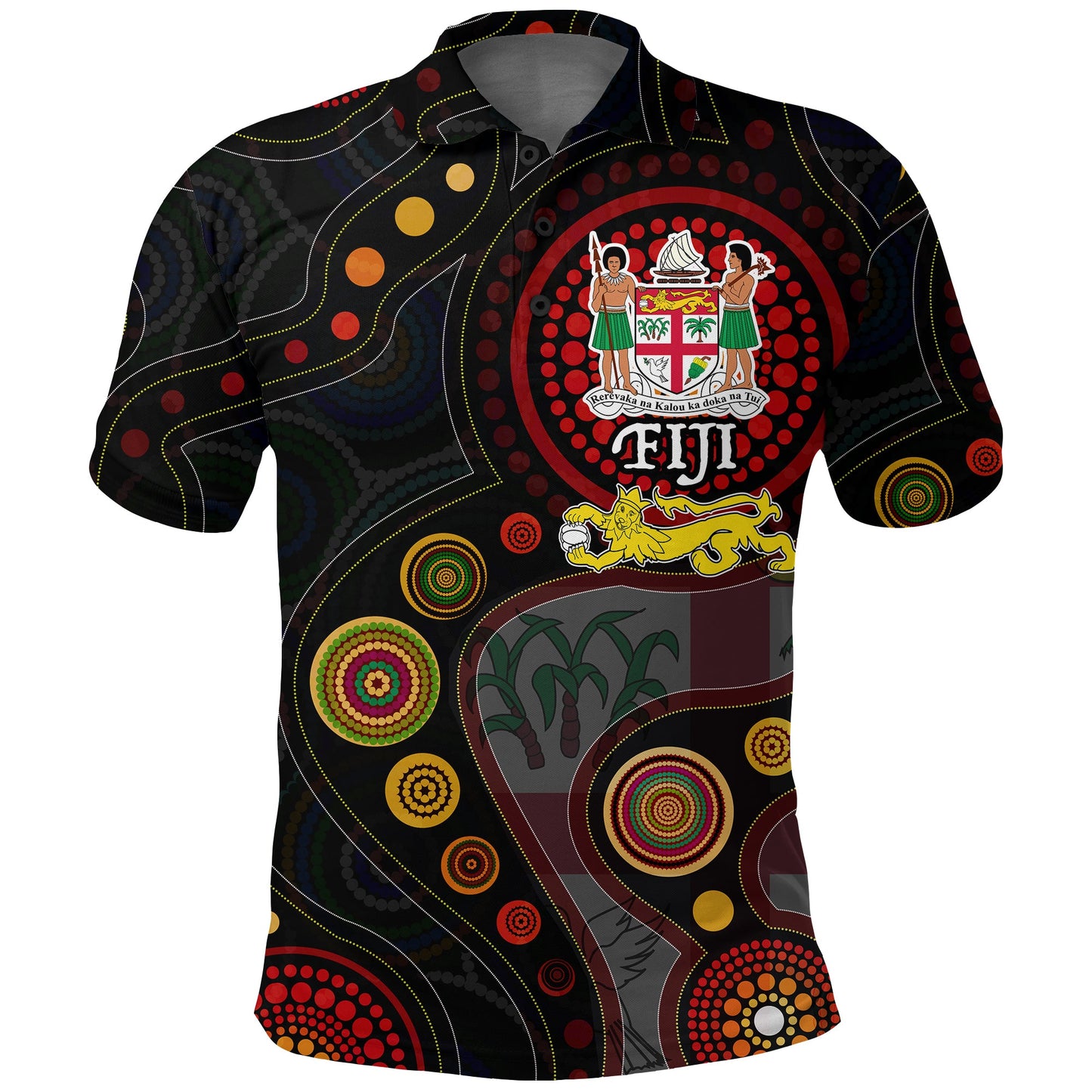 Fiji With Aboriginal Polo Shirt -