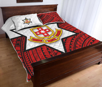 Kolisi Tonga Quilt Bed Set Mate Ma'a Tonga Red Original