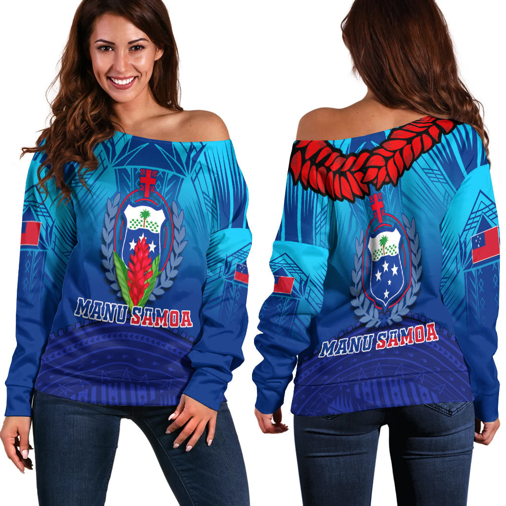 Manu Samoa Legend Women Off Shoulder Sweater