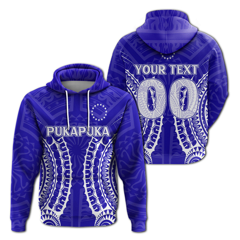 ( Personalised) Cook Islands Pukapuka Hoodie Tribal Pattern