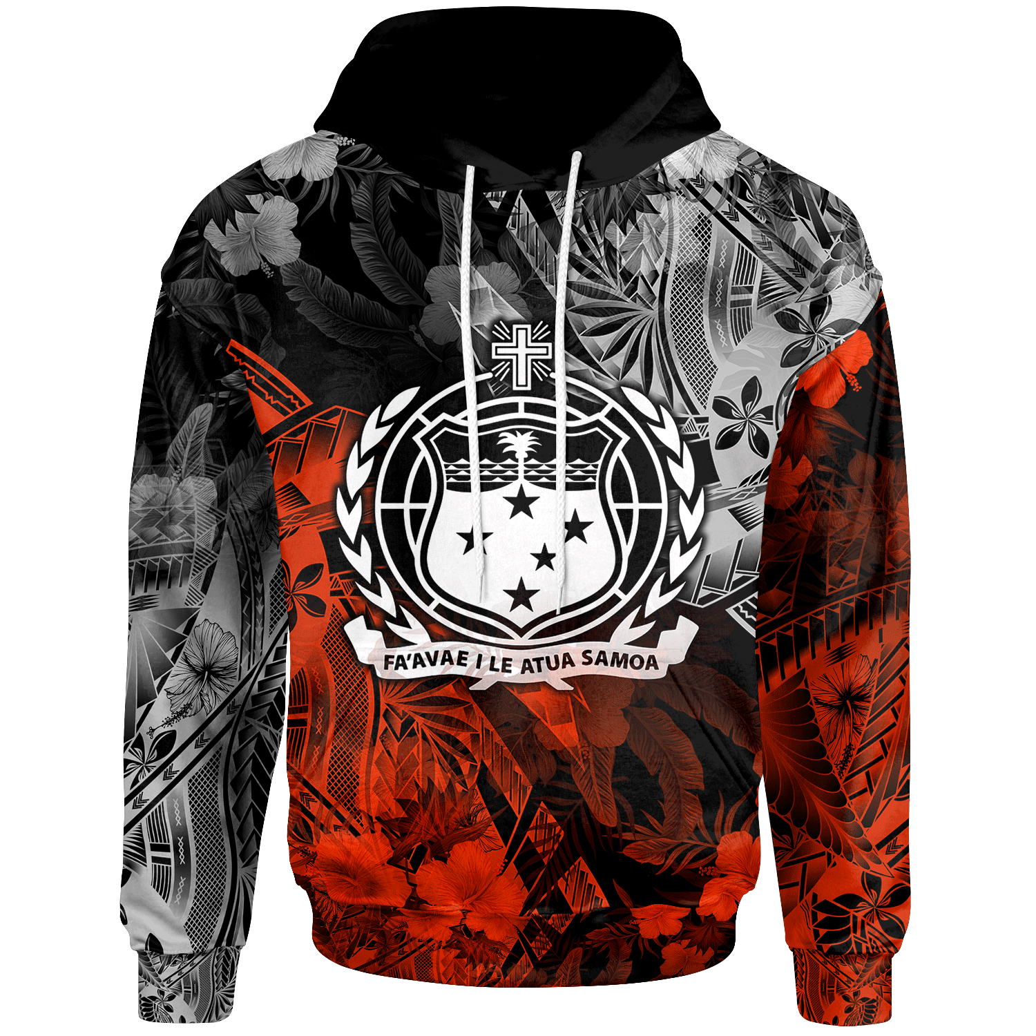 Samoa Polynesian Hoodie Vintage Polynesian Style