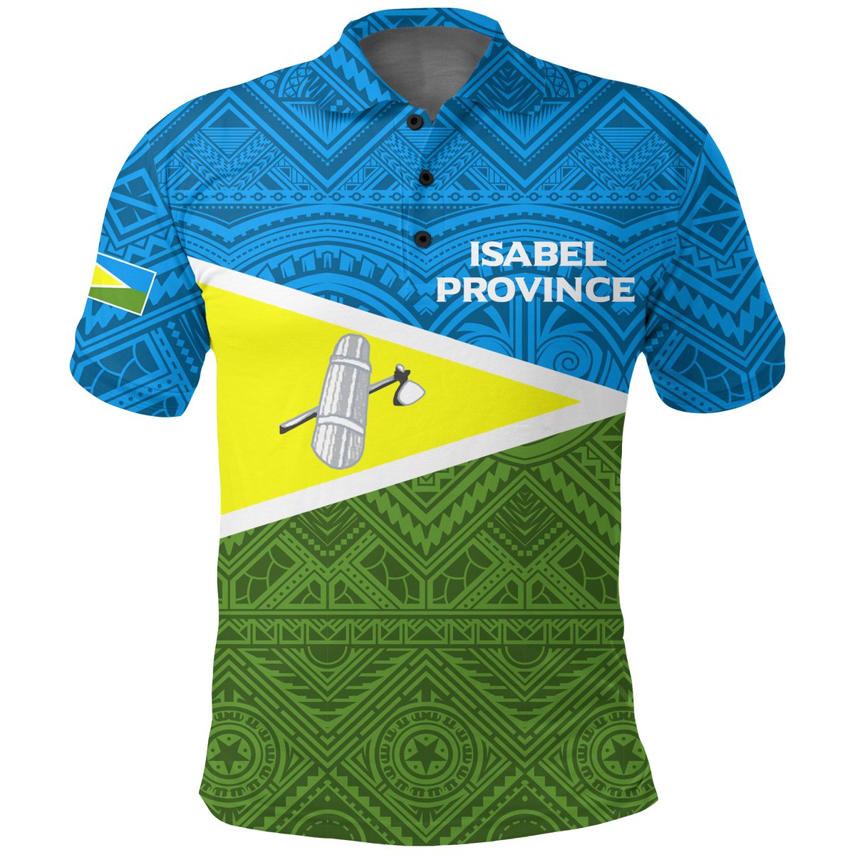 Solomon Islands Isabel Province Polo Shirt - Tribal Pattern