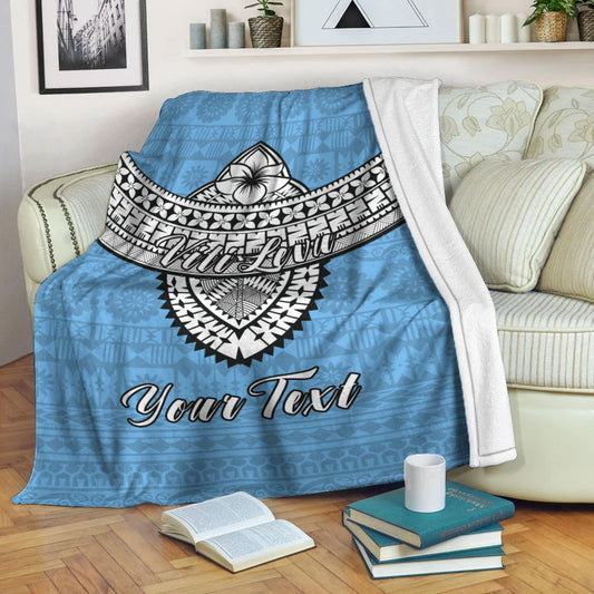 Custom Personalised Fiji Viti Levu Tapa Tribal Blanket