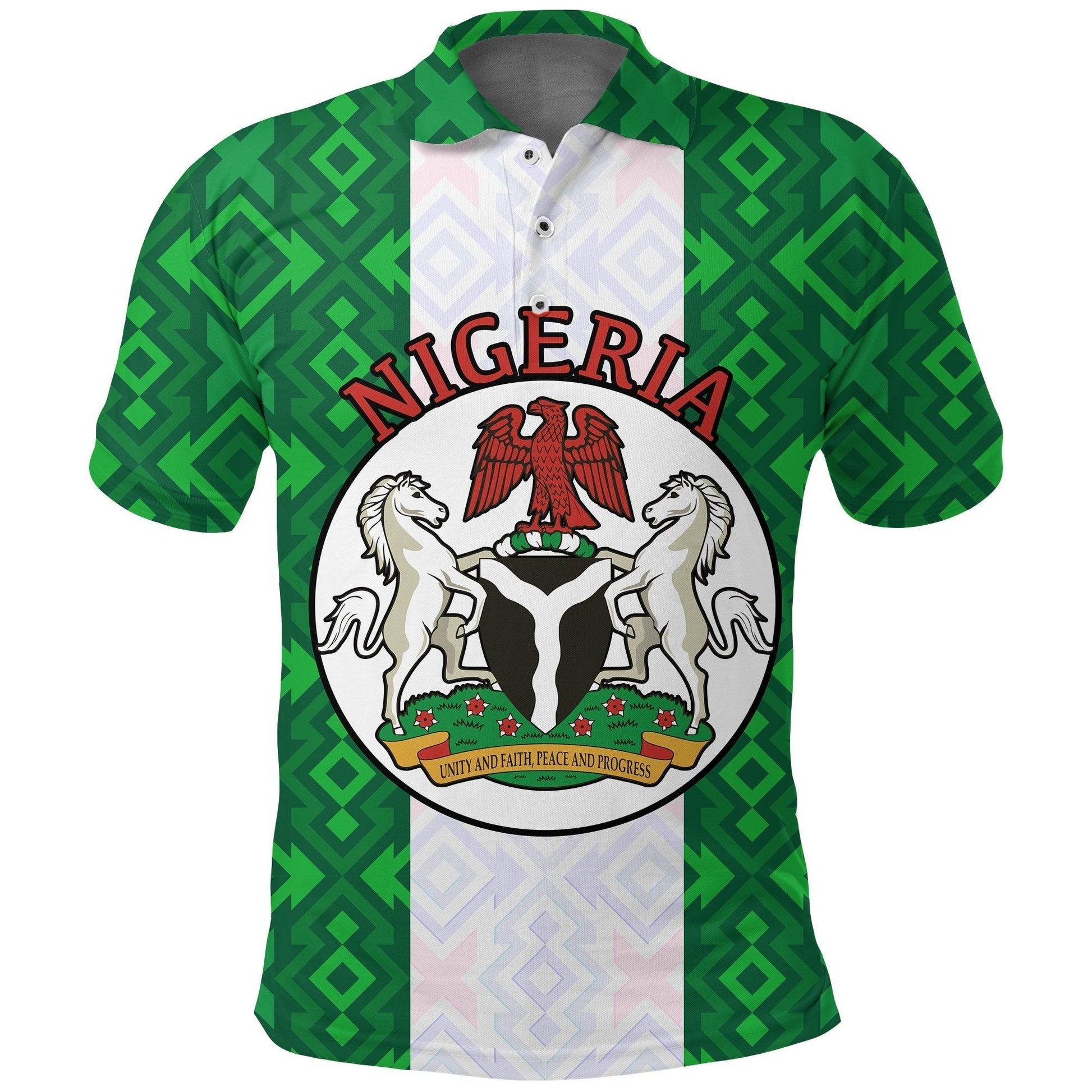 Nigeria African Patterns Polo Shirt 0