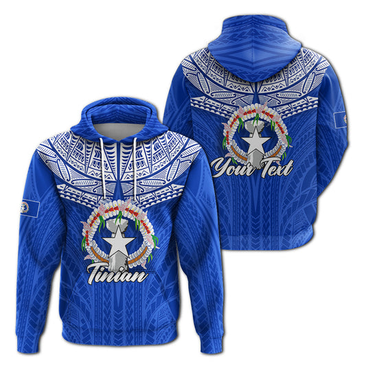 Custom Text Northern Mariana Islands Tinian Hoodie -