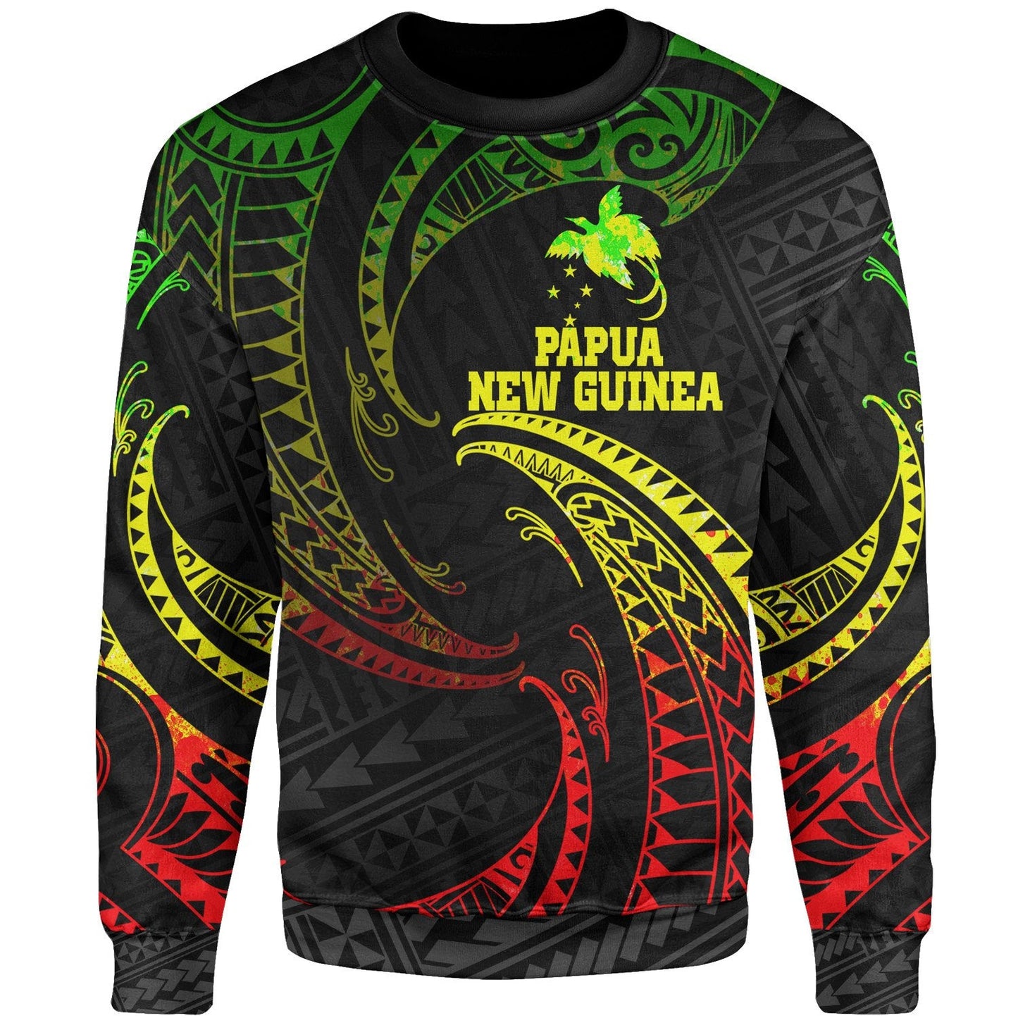 Papua New Guinea Polynesian Sweater Reggae Tribal Wave