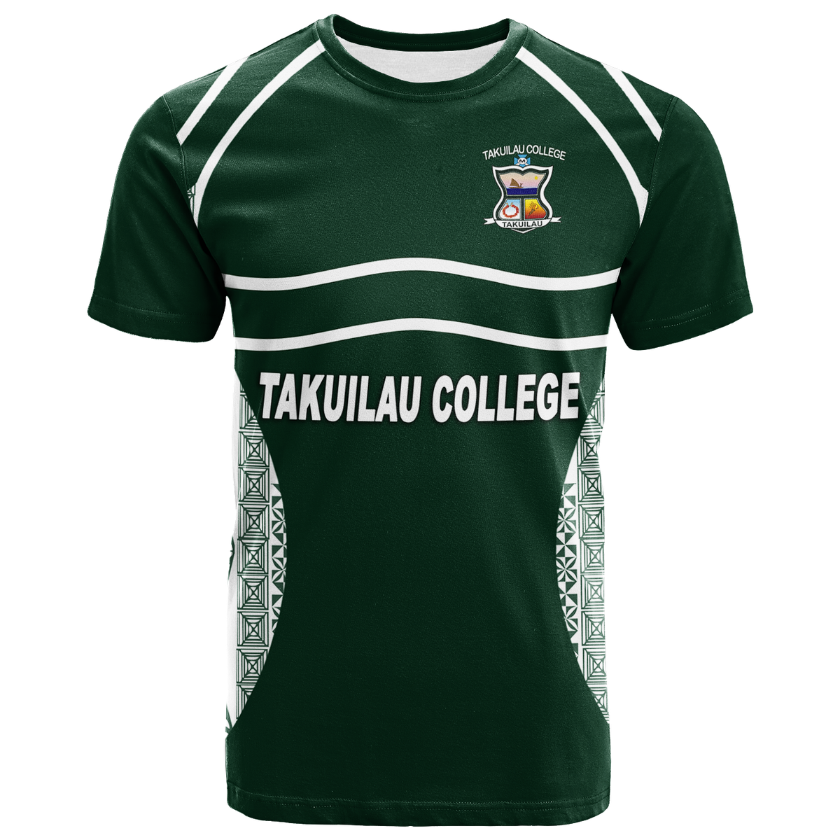 Takuilau College Tongan Patterns T - Shirt -
