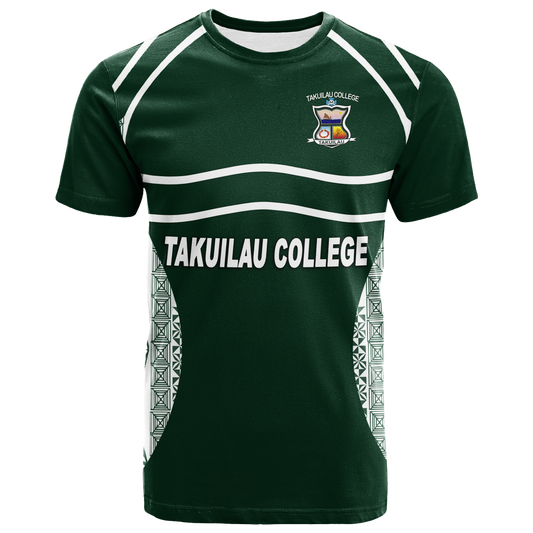 Takuilau College Tongan Patterns T - Shirt -