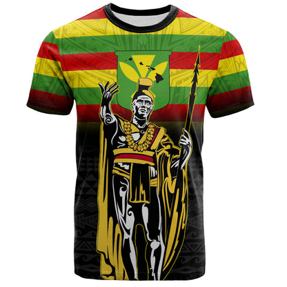 King Kamehameha Hawaii T-Shirt Hawaii Flag Kanaka Maoli Tribal Tattoo Shirt