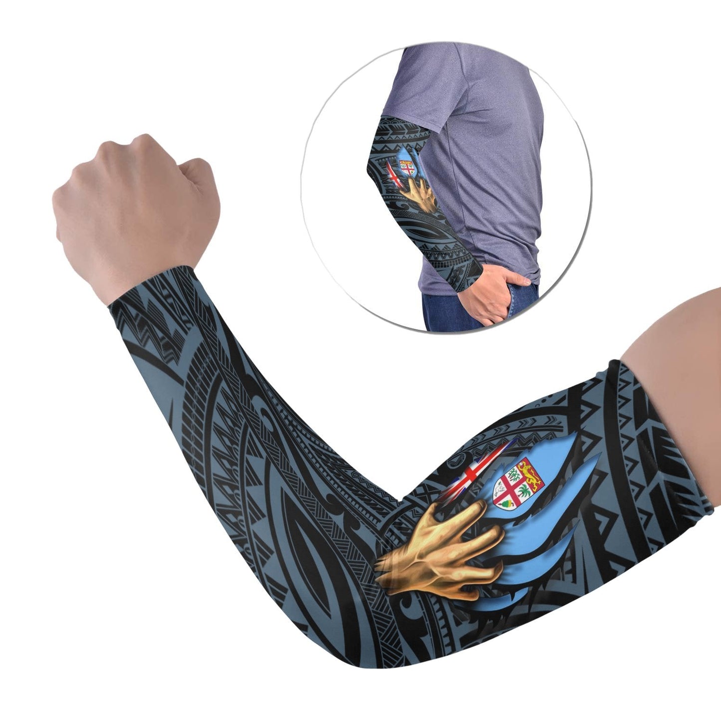 Fiji Arms Sleeve - Fiji In Me (Blue)