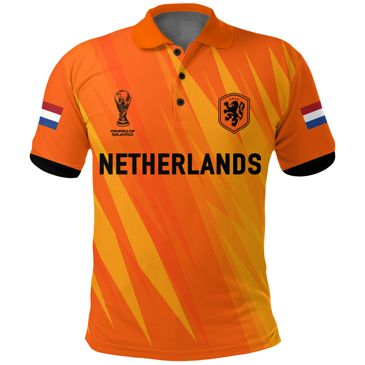 Netherlands Polo Shirt Football 2022 Champions Pride