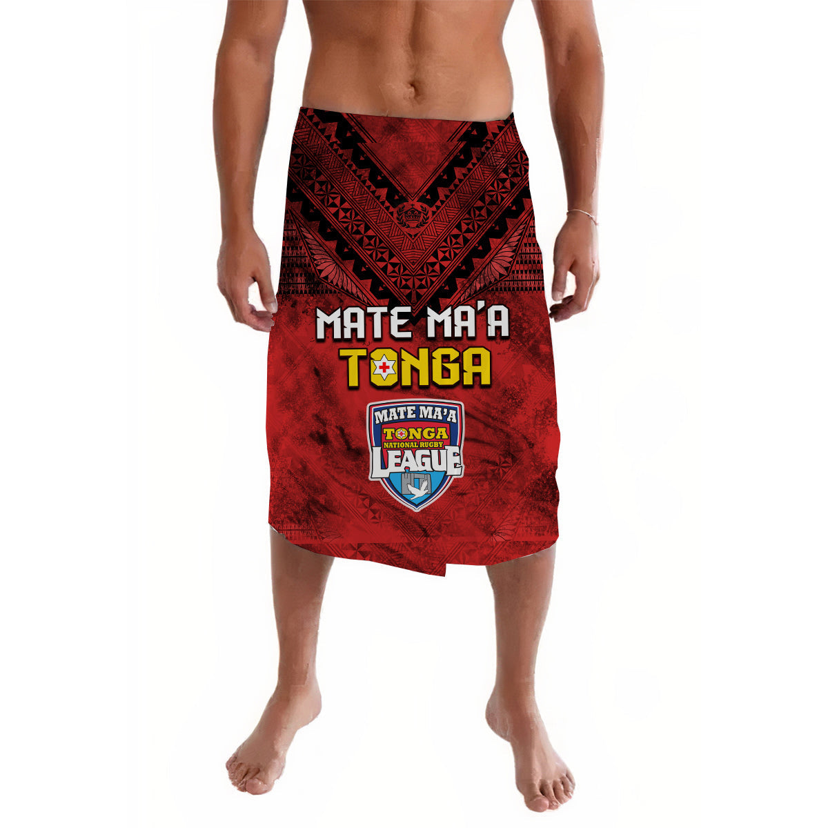 Tonga Rugby MMT Lavalava Ngatu Mate Maa Tonga Grunge Ver.01