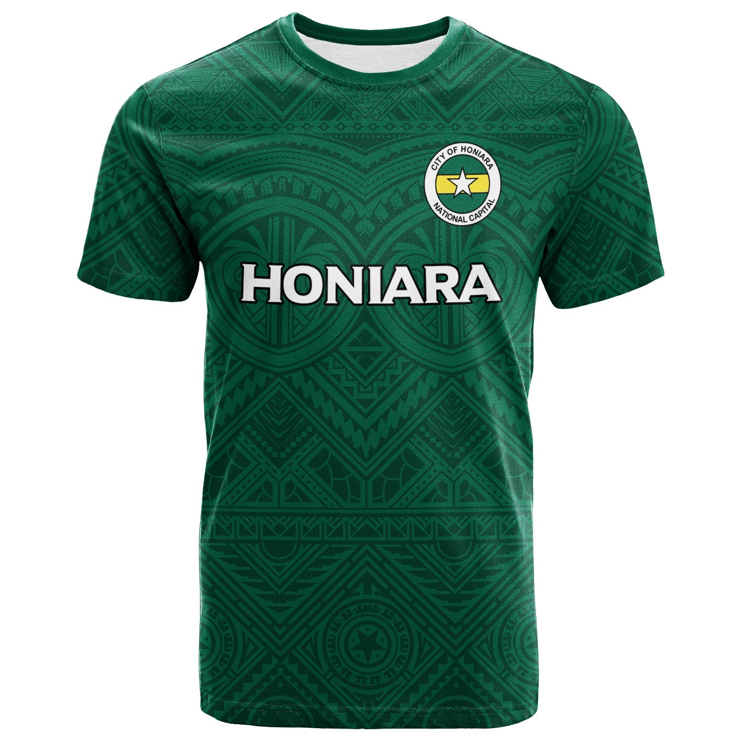 Solomon Islands Honiara T Shirt Tribal Pattern 2