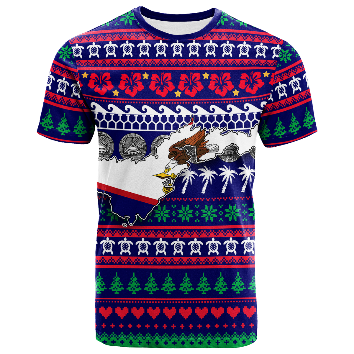 American Samoa Christmas T Shirt Ugly Christmas 2
