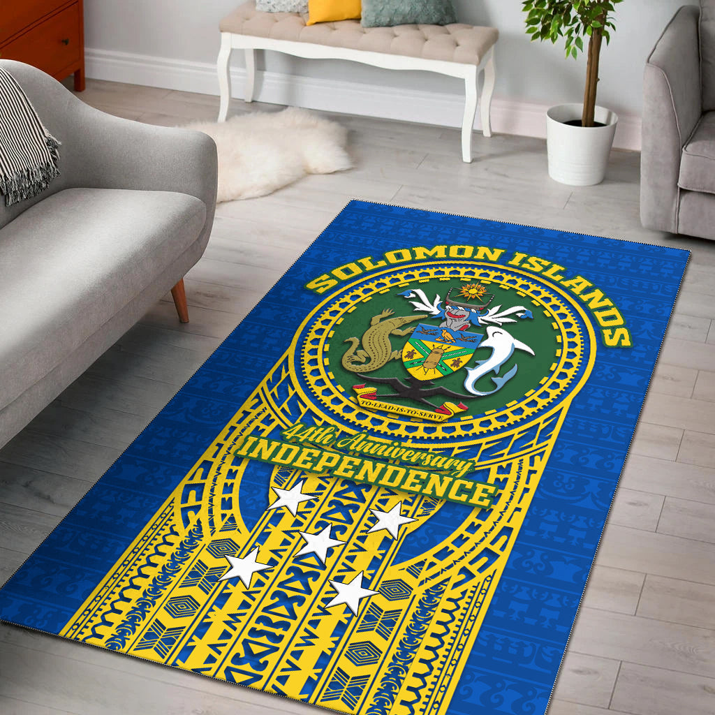 Solomon Islands Independence Anniversary 44th Years Area Rug