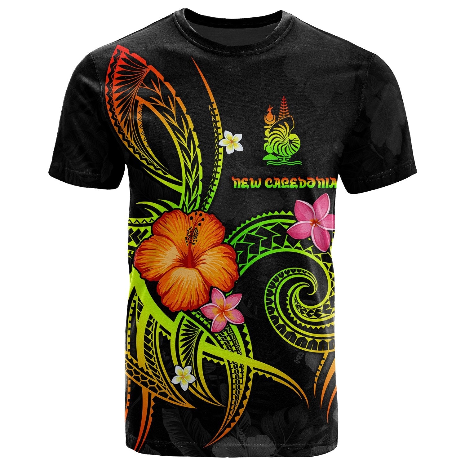 New Caledonia Polynesian T - Shirt - Legend Of New Caledonia Reggae
