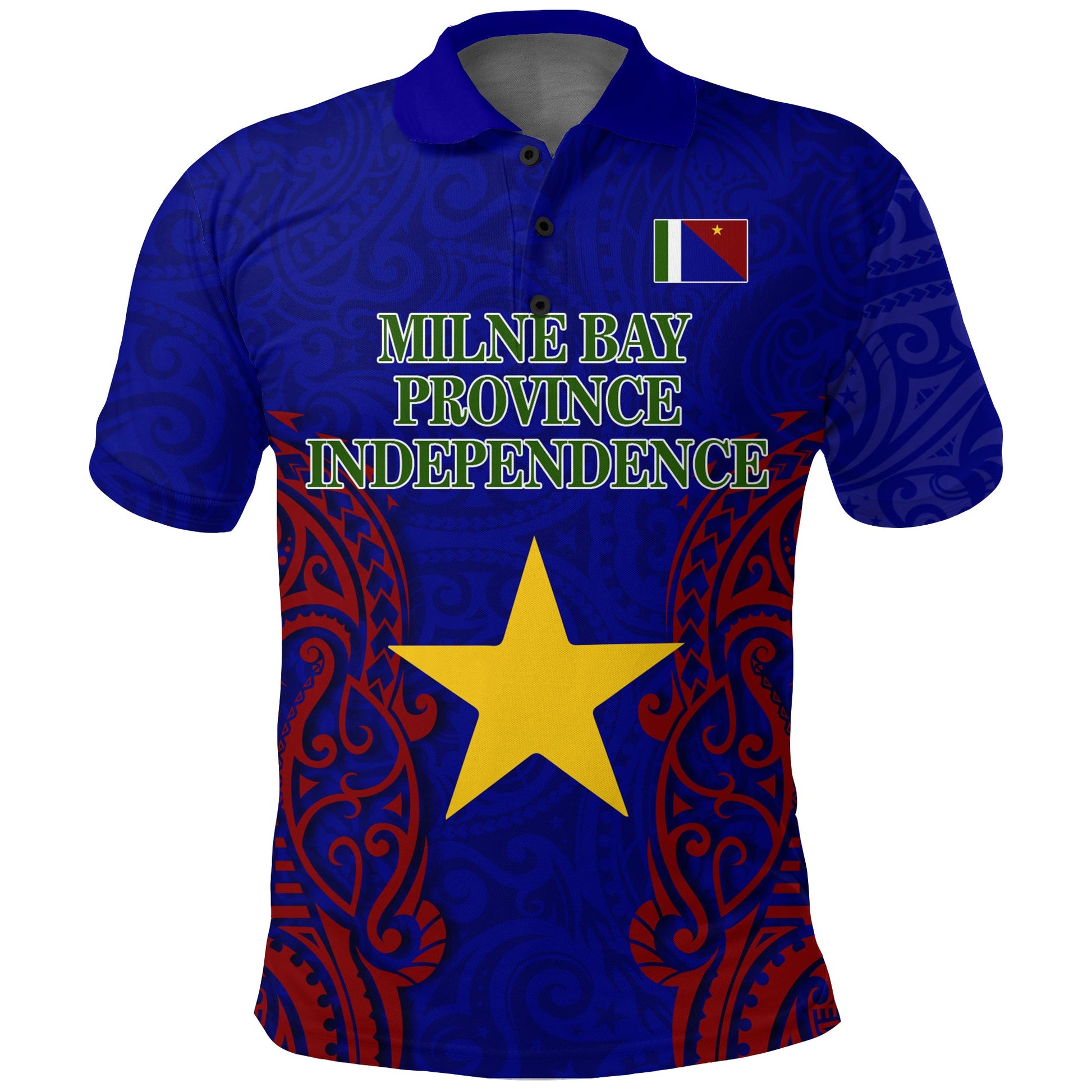Papua New Guinea Milne Bay Province Independence Pride Polo Shirt -